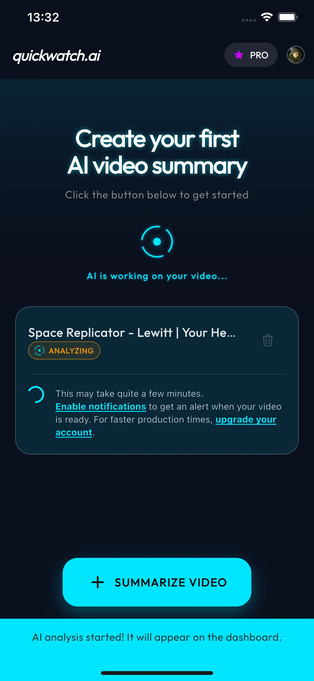 Quickwatch.ai - AI Video Summarizer